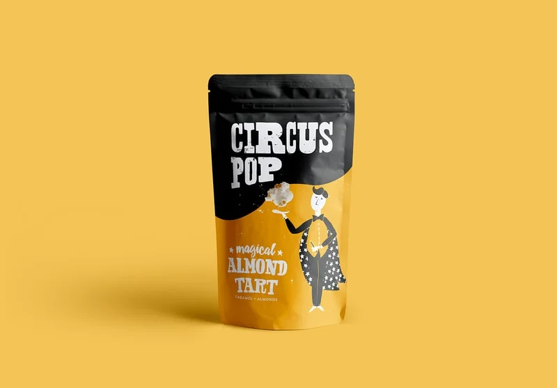 Circus pop pouch packaging case