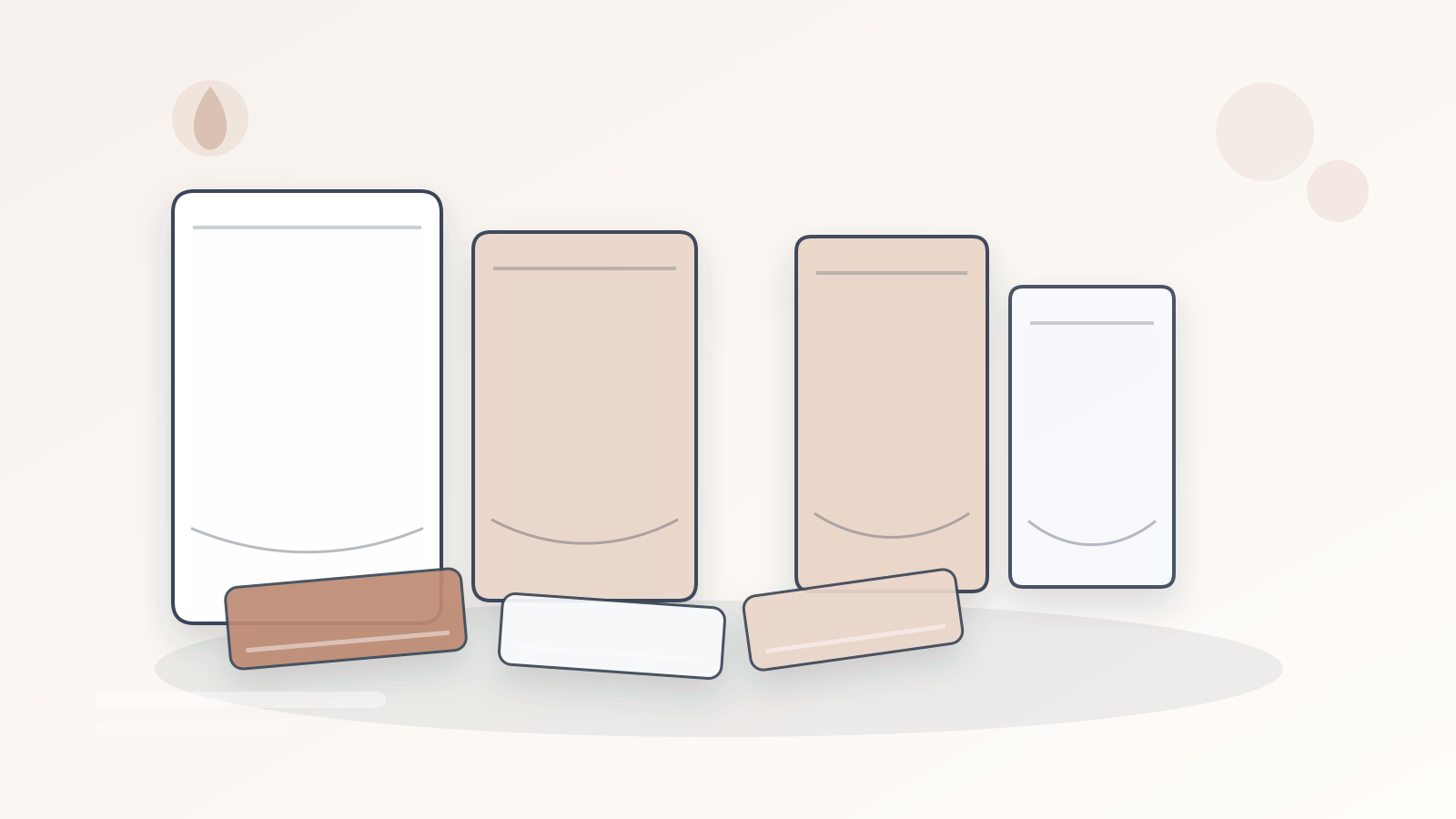 Filled Stand-Up Pouch Shape Unbranded filled stand-up pouches with different fill levels showing gussets, zipper areas, and panel shape.