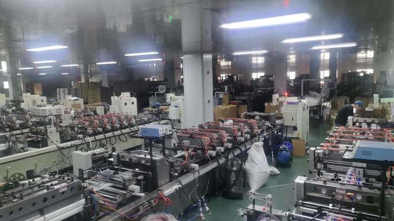 Flexible pouch production line in our China factory